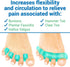 ViveSole Toe Separators, Medium (2 Pairs) - Silicone Gel Spreaders for Men & Women, Therapeutic Spa Stretchers