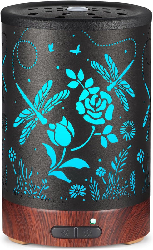 Essential Oil Diffuser- Aromatherapy Diffuser with7 Colors Light and Auto-Off for Women