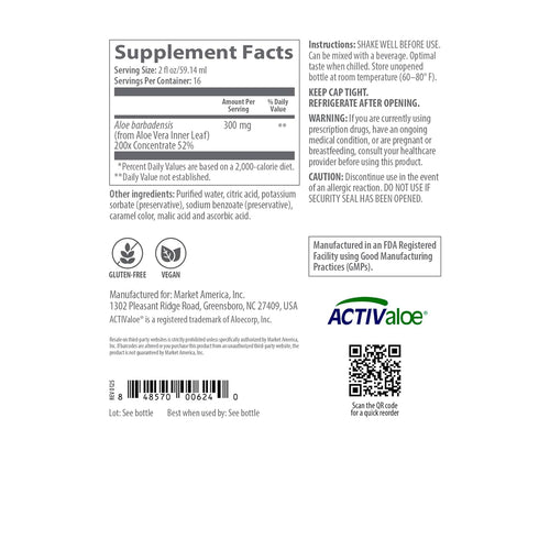 Ultimate Aloe Juice Inner Leaf Aloe Vera for Digestive & Nutrient Absorption Support, Vegetarian, Gluten-Free