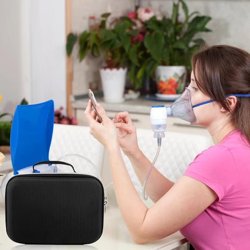 JDVBDNK Hard Case for Smart Nebulizer,Portable Nebulizer Bag,Desktop Inhaler Nebulizer for Home Travel Use,Medical Case