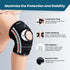 JOMVD Knee Brace for Knee Pain Relief, Adjustable Knee Support with Side Stabilizers for Meniscus Tear, Arthritis, ACL