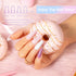 ROSALIND 2 PCS Soft Pink&White Poly Extension Gel for Nails, 30ml White & Light Pink Poly Builder Acrylic Nail Colors