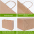Johuivo 50 16x6x12 Inches Brown Paper Bags with Handles, Pcs Brown Shopping Paper Bags, Recyclable Kraft Gift Bag