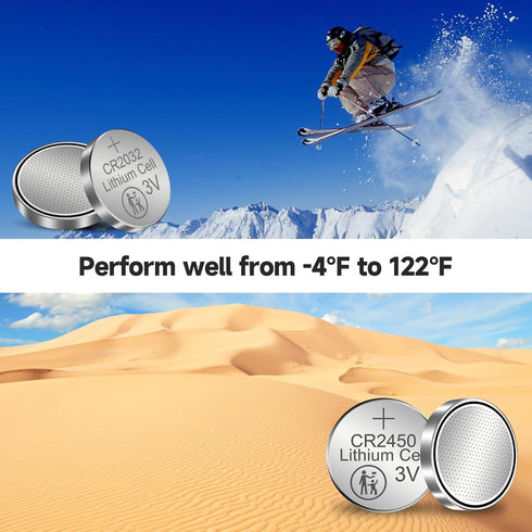 LisBiya CR2450 3 50 Pack Lithium Battery Volt Coin Button