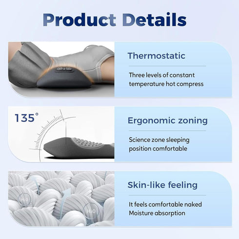 Yanzhenglip 2025 3 1 Smooth Spine Triple Fusion Back Massager, Upgraded in Neck Shoulder Backs Massagers with Traction