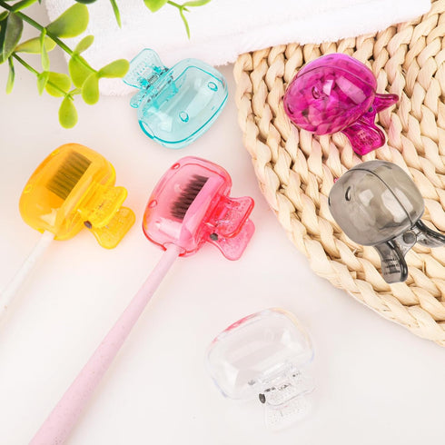 Toothbrush Head Cover Cap, 6 Pack Portable Toothbrush Protector for Bathroom Home Travel