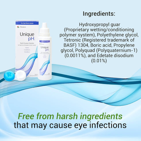 Menicon (4 Unique pH Multi-Purpose Contact Lens Solution With Lens Case Fluid Ounces)
