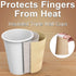 Luckypack 16 oz 100 pcs,16oz Hot Paper Cups Disposable Insulated Corrugated Sleeve Ripple Wall Paper Cup Cups