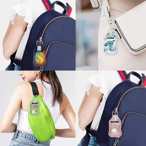 Set 2 Upetstory of Hand Sanitizer Keychain Holder for Adults Kids