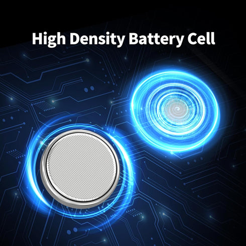 10 Count CR2450 Batteries, Long-lasting 3V Lithium Coin Cell Battery for Key Fobs, Flameless Candles, etc.
