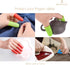 BEADNOVA Finger Cot Silicon Finger Gloves, Finger Protector for Electronic Repair, Pack of 6-3 Size, Blue & Red