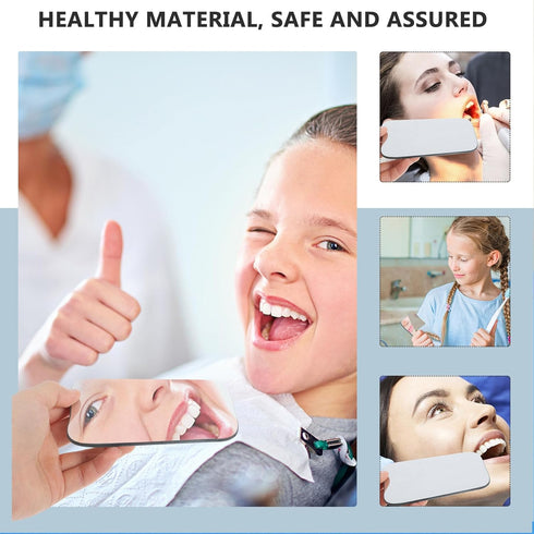 FOMIYES Professional Dental Photography Mirror, Oral Orthodontic Implant Reflector, Rhodium Dental Plated Glass