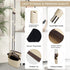 Broom and Dustpan Set, Heavy Dust Broom and Dustpan Combo for Home, Long Handle Dust Pan and Broom Set for Kitchen,