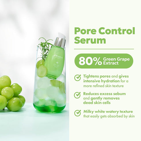 WELCOS FRUDIA Green Grape Pore Control Serum - Korean Skin Care for Sensitive Skin, 1.76 fl oz