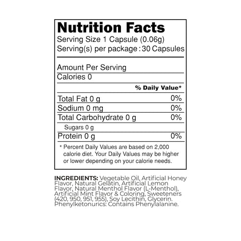 NUDE Mints | Dual Action Liquid Capsules, Mouth Watering Mint - Lasts 3X Longer, 3X Stronger, Sugar Free, Honey Lemon -