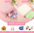 JIEYAO 2Pcs Corduroy Sanitary Napkin Storage Bag, Portable Period Bag for Women, Cute Period Pouch Soft Menstrual Cup
