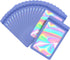 100-pack 2×2 inch Mylar Bags with Clear Window, Holographic Resealable Zip Bags for Jewelry & Food (Purple)