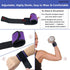 Wrist Brace, 2 PACK Adjustable Wrist Wraps for Carpal Tunnel, Comfortable Support for Weightlifting & Sports (Violet)