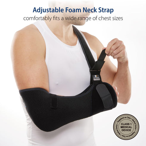 Immobilizer Elbow, Comforband Duluxe Shoulder Arm Sling Medical Sling with Adjustable Shoulder and Waist Straps