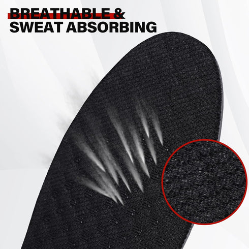ERGOfoot Height Increase Insoles for Men Women - Adjustable Invisible Shoe Lifts & Height Boosters