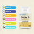 Puregen Labs Super B Energy Complex with Vitamin C | 100 Vegetarian Tablets | Immune Health, Energy & Nervous System