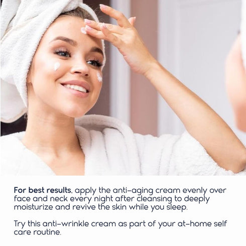 Night Cream Face Moisturizer for Women with Hyaluronic Acid - 1.69 Fl Oz