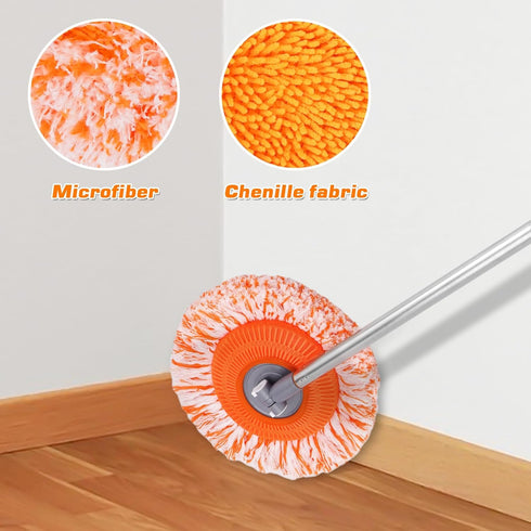 Wall Mop, Premium 68” Wall Cleaner, Baseboard Cleaner Tool with Handle, Efficient Ceiling Fan Cleaner Duster