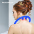 Back and Neck Massager for Trigger Point Fibromyalgia Pain Relief and Self Massage Hook Cane Therapy (Blue)