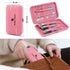 Manicure Set, Travel Mini Nail Clippers Kit, 10pcs Stainless Steel Grooming Tools (Pink Purple)