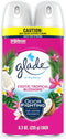 Glade Air Freshener Odor Fighting Room Spray, Exotic Tropical Blossoms, 8.3 oz, Pack of 2
