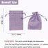 20pcs Burlap Bags with Drawstring - 3.9 x 5.5 inch Linen Gift Bags for Jewelry, Christmas, Wedding Party Favor (Light