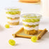 zsccxq 60 Pack 9 oz Clear Plastic Cups With Flat Lids Disposable Cups With Lids for Ice Cream, Cold Drinks, Fruit
