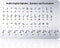 Larrel Braille Alphabet Board, Aluminum Letter Fingerboard Portable Teaching Aid Board Braille Gifts