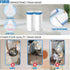 FORID Small Drawstring Trash Bags, 4 Gallon Plastic Garbage Bags, 60 Count, White Unscented Can Liners for Bathroom