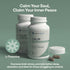 Calm - Natural Stress Relief & Mood Support Supplement with Ashwagandha, Lemon Balm, L-Theanine - 60 Vegan Capsules