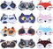 EBaokuup 12 Pack Animal Sleep Eye Mask, Soft Funny Blindfolds for Kids Girls Men Women Plane Travel Nap