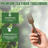 Zero Era 10 Pack 48% Compostable Fork Tea Fiber Cutlery Bio-Based, Plastic-Free, Home Compostable, Certified BPI & DIN
