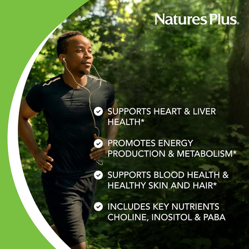 Natures Plus Super B50-90 Vegetarian Capsules, High Potency B Complex Vitamin Supplement