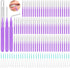 Lezmarket 300PCS Interdental Brushes for Braces, Soft and Bendable Dental Brush, Purple
