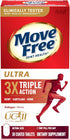 Move Free Ultra Triple Action Joint Support Supplement - Type II Collagen & Hyaluronic Acid, 30 Tablets