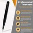Tweezers For Ingrown Hair by The Razor Bump Co., Sharp Stainless Steel, Precision Splinter Remover