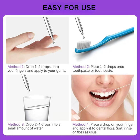 ZBMCYHCXH Gum Restore Drops, Gum Repair for Receding Gums, Stain Removal, Regrowth Treatment, Dry Mouth and Bad Breath