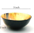 Natural Yak Horn Shaving & Serving Bowl, Shaving Soap Cup for Men, Gift for Husband, 5” Round