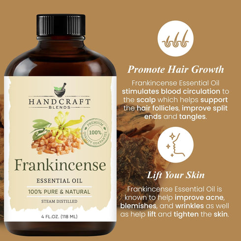 Set: (2 4 Oz) 100% Handcraft Blends Ground & Center Frankincense and Cedarwood Essential Oils x Fl Pure & Natural