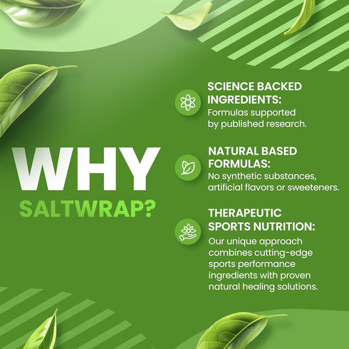 SaltWrap Adaptogen Greens Nootropic, Brain Memory Support Natural Supplement, 90 Capsules