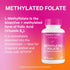Pink Stork Folate: Methyl Folate, Natural Form of Folic Acid for Pregnancy, 60 Capsules