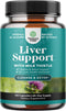 Liver Cleanse Detox & Repair Formula - 120 Capsules - Herbal Liver Support with Milk Thistle, Turmeric, Dandelion Root