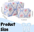 LYDZTION 2Pcs Cute Makeup Bag, Quilted Bow Makeup Bag for Women, Coquette Cotton Storage Bag for Lipstick Brushes