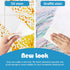 110 PCS Upgrade Convex Point Magic Sponge Eraser Sheets, Disposable Portable Cleaning Wipes for Kitchenware and Bathroom