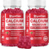 2 Pack Calcium Magnesium Zinc Gummies with Vitamin D3 Supplement, High Absorption for Bone & Immune Health (120 Count)